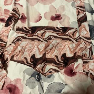 Cider Marble Swirl Bodysuit in Pink and Brown